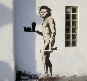 banksy-caveman