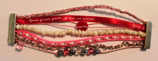 Manchette rose princesse