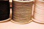 Bobines de cordons Noir, Gris, Blanc